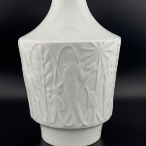 MCM Edelstein Bavaria Kurt Wendler People in Paradise porcelain vase 9.5” 861/0 - Picture 6 of 9